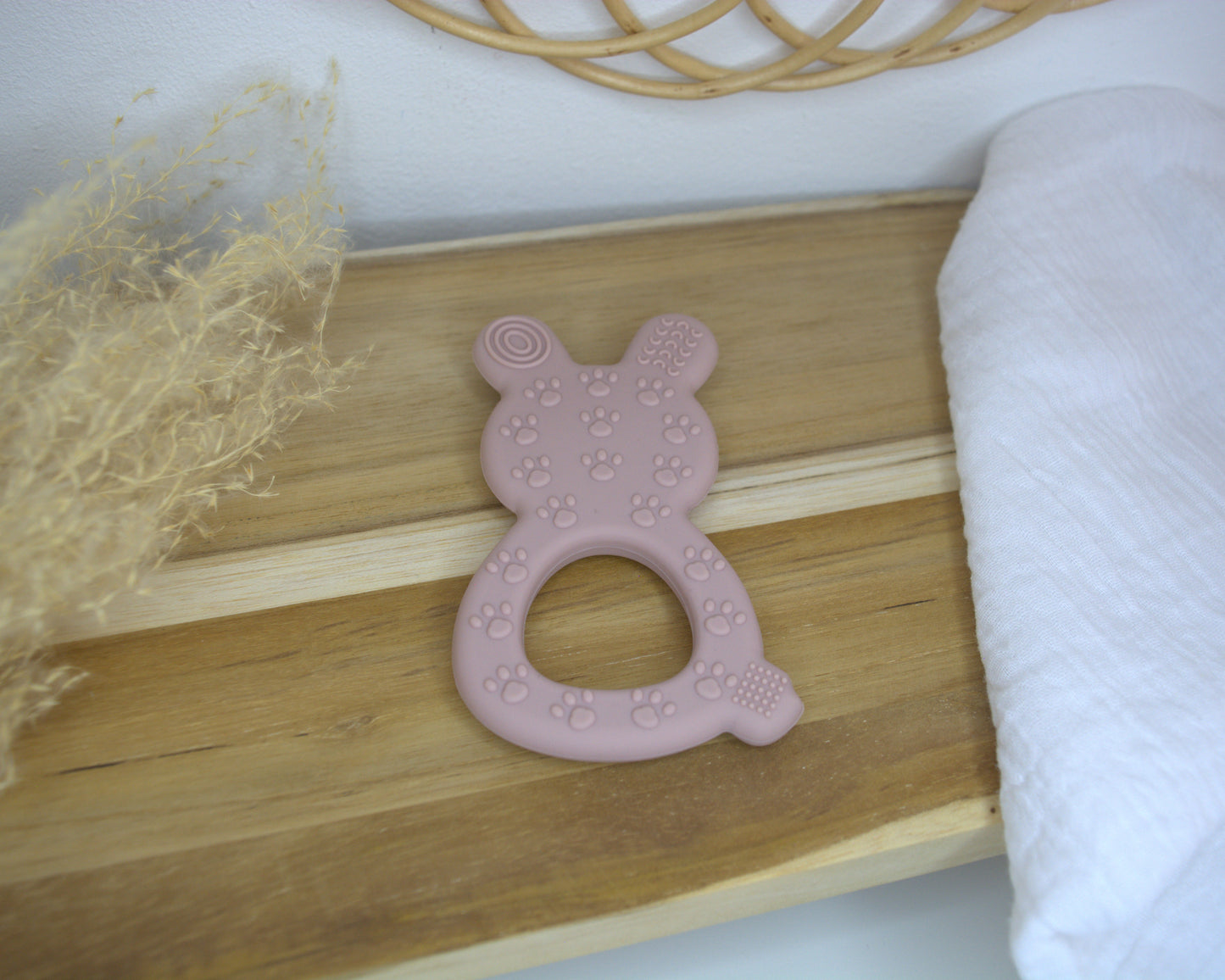 Lapin de dentition en silicone