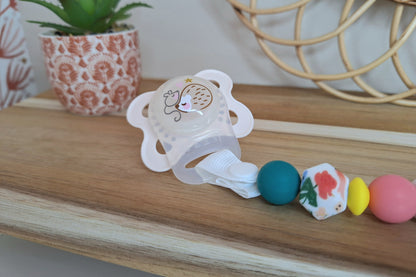 Attache tétine classique en silicone