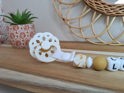 Attache tétine classique en silicone