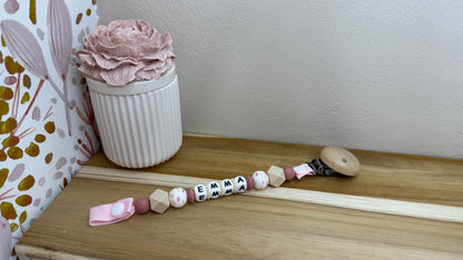 Attache tétine classique en silicone