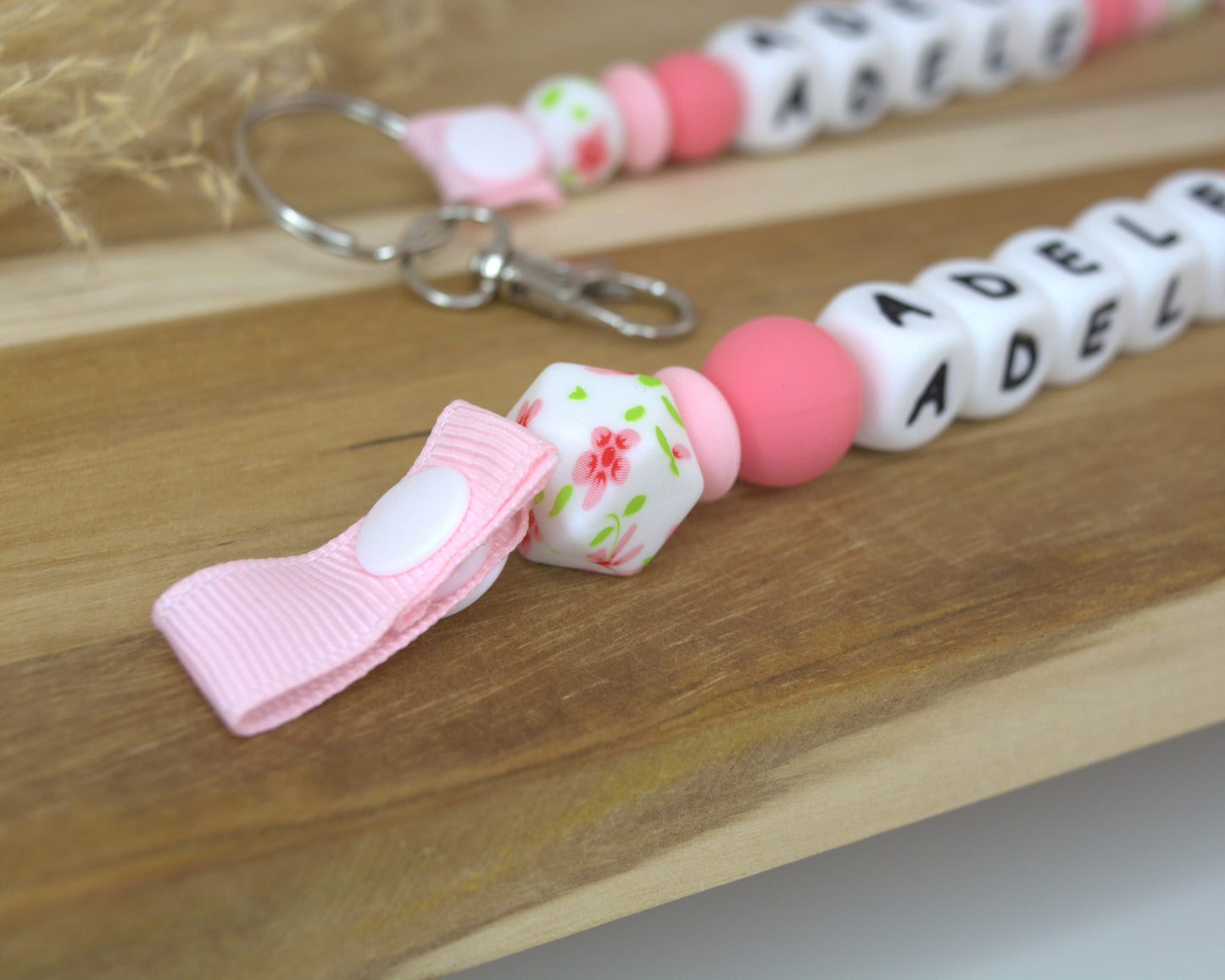 Duo attache tétine classique & porte-clés assorti