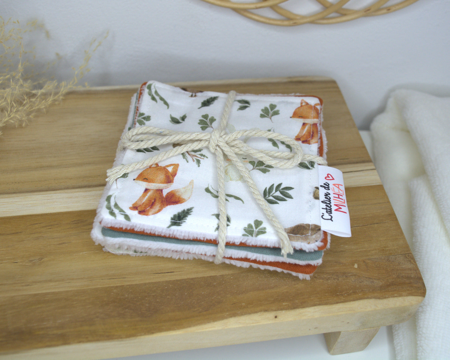 Lot de 7 lingettes lavables