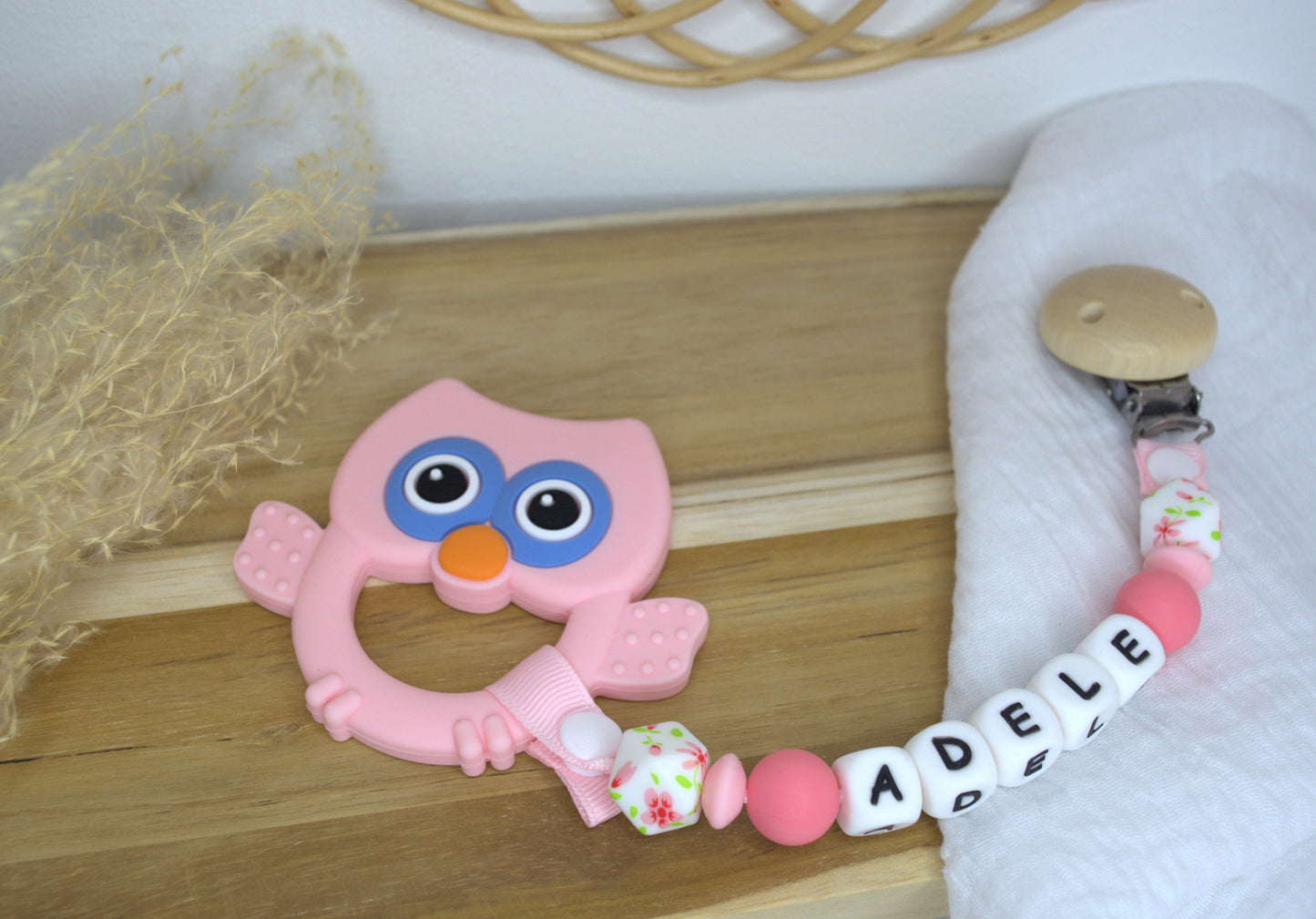 Attache tétine classique en silicone