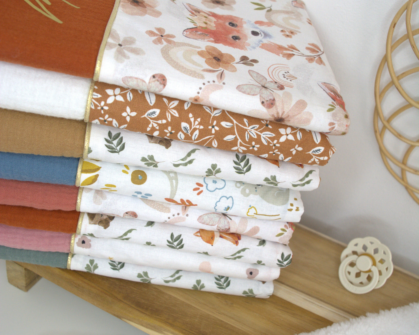 Protège carnet de santé personnalisé - Double gaze