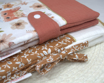 Protège carnet de santé personnalisé - Double gaze