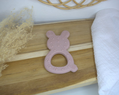 Lapin de dentition en silicone