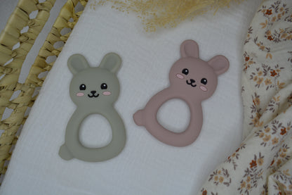 Lapin de dentition en silicone