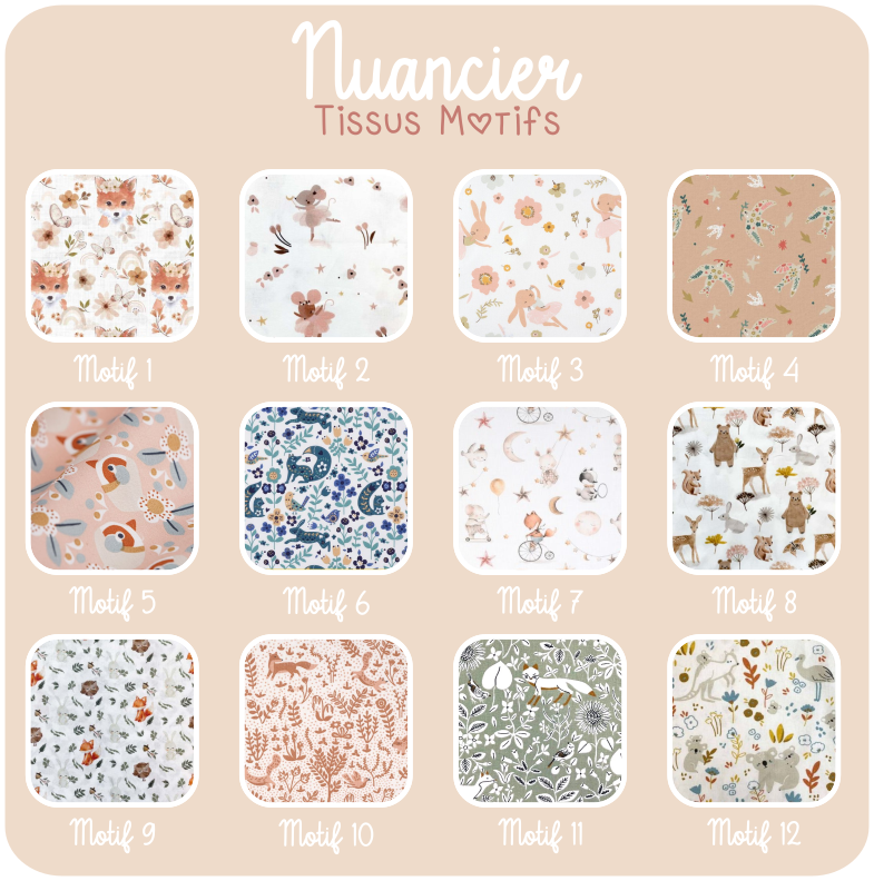 Lot de 7 lingettes lavables